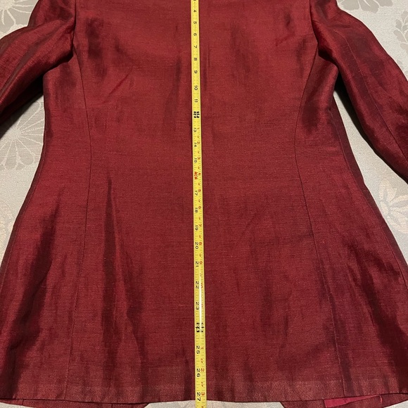 Liz Claiborne linen standing collar jacket - Picture 7 of 10